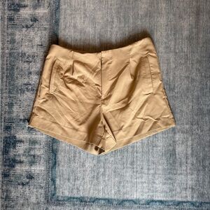 High Waist Tan Shorts